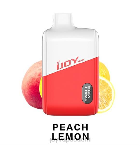 iJOY Bar IC8000 kertakäyttöinen LZF0190 persikka sitruuna iJOY e cigarette