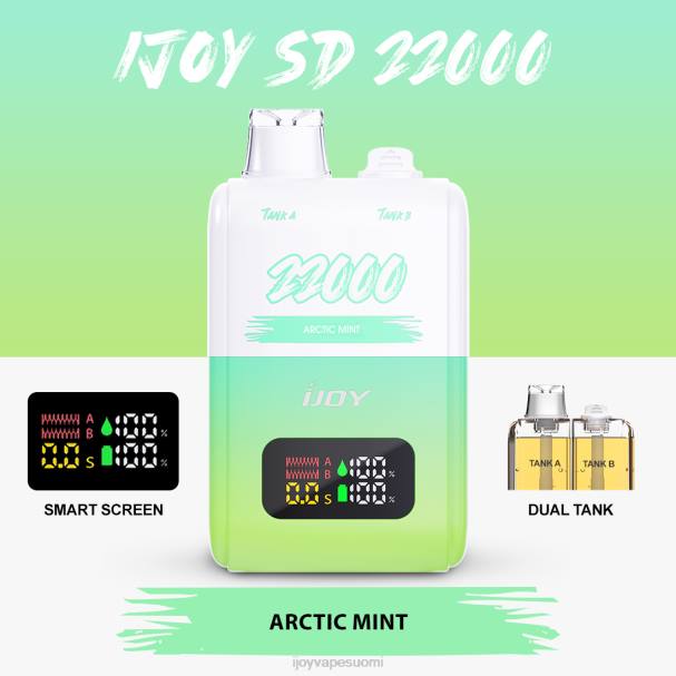 iJOY SD 22000 kertakäyttöinen LZF0146 arktinen minttu iJOY vape disposable